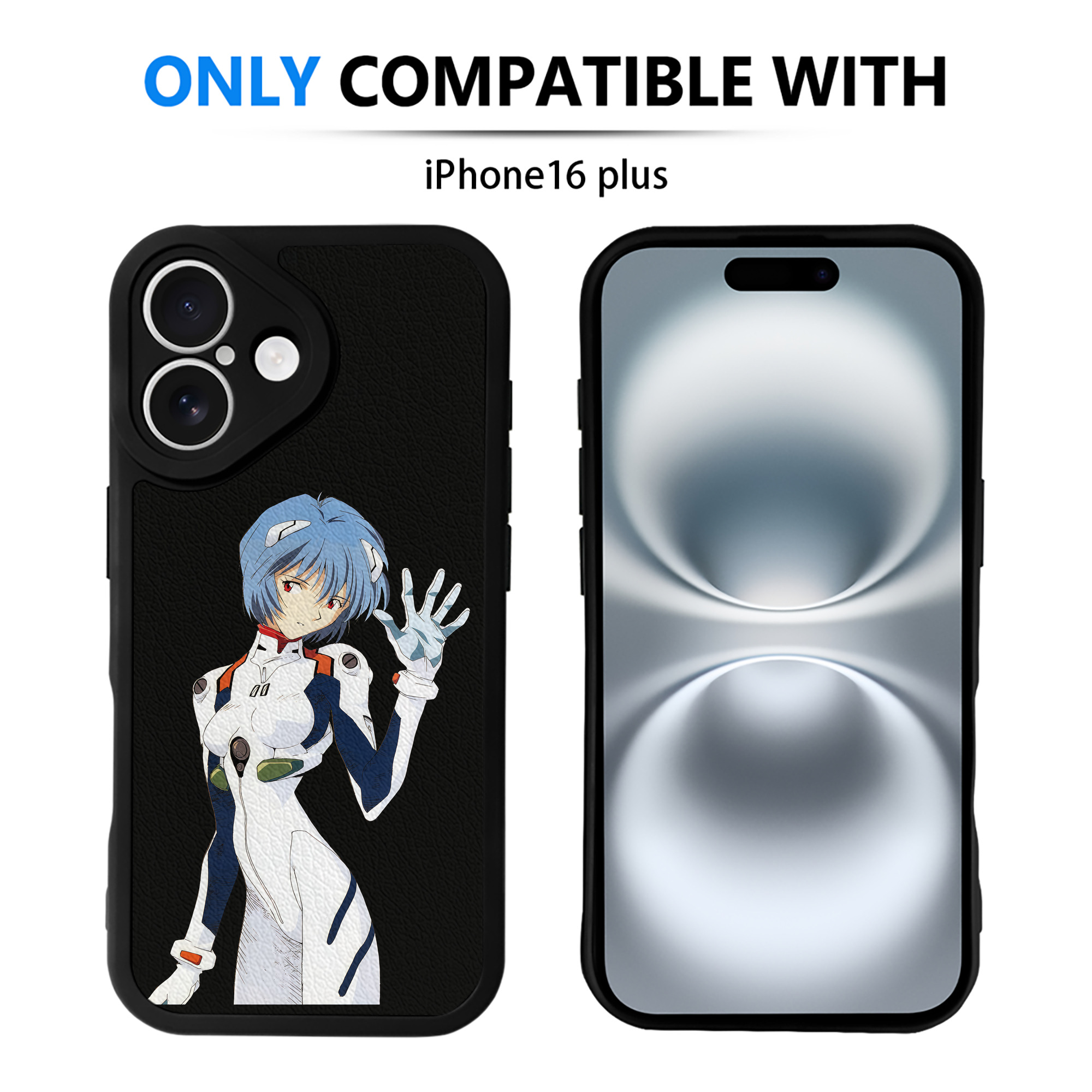 （画像用） EVA 新世紀エヴァンゲリオン 【iPhone 16シリーズ対応】シリコンスマホケース（レザー調） 材質：シリコン